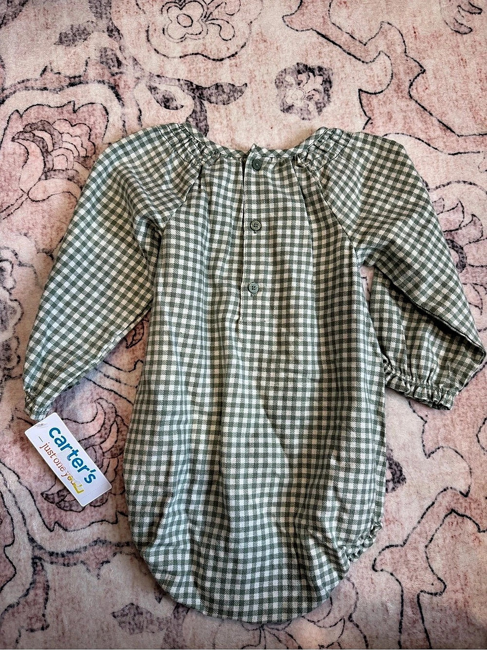 Carter's Gingham Romper Size 18M NWT